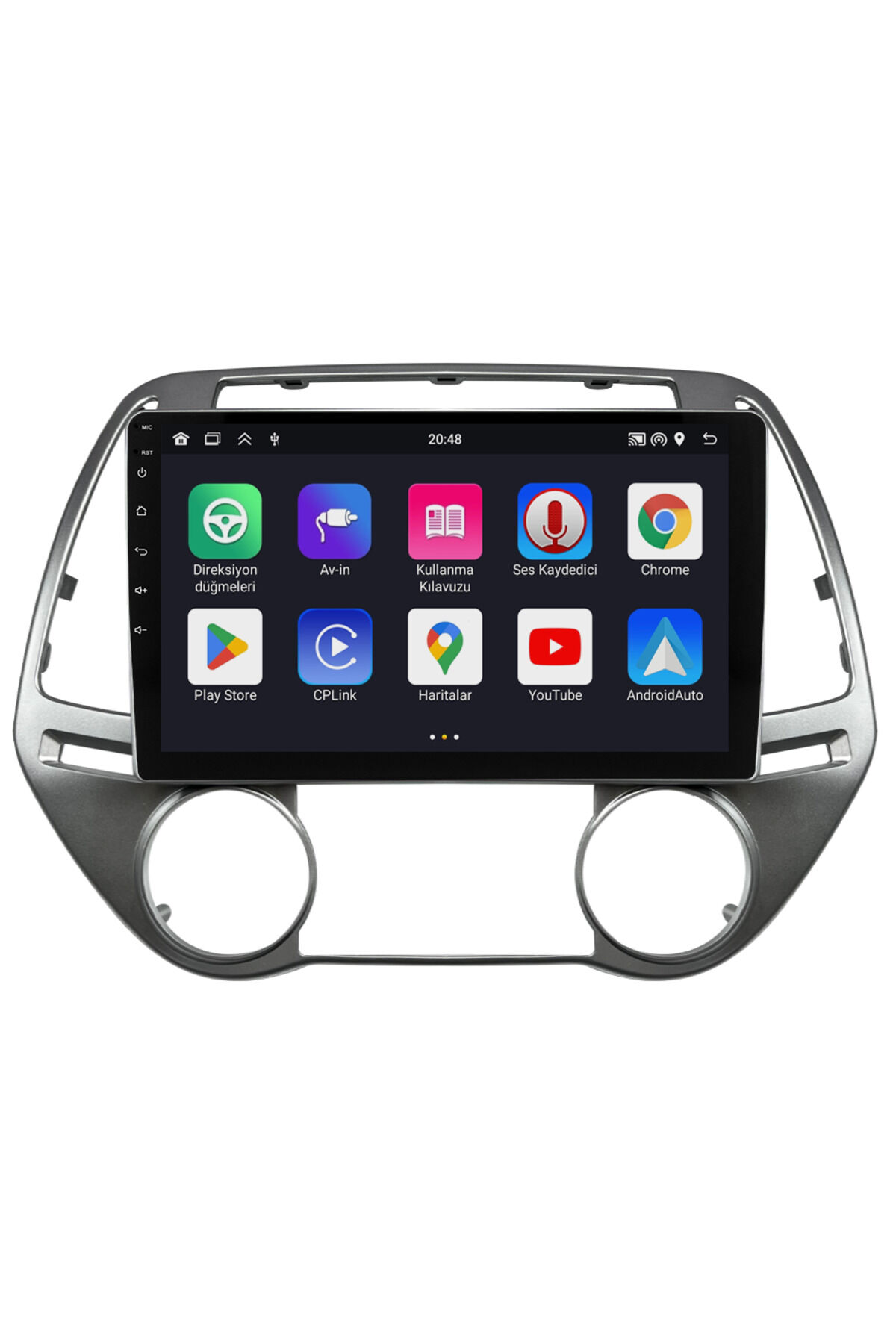 CARGARAJ Hyundai I20 Android Multimedya Sistemi (2008-2012) | 4GB RAM, 64GB Hafıza, Bluetooth, Carplay & Android Auto Kamera Hediye!