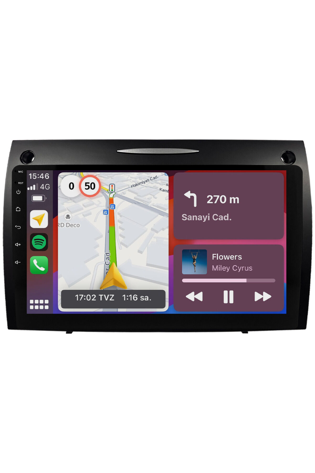 CARGARAJ Mercedes Benz SLK Android Multimedya Sistemi (2008-2011) | 4GB RAM, 64GB Hafıza, Bluetooth, Carplay & Android Auto Kamera Hediye!