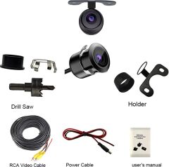 Sbaid Araç Geri Görüş Kamerası | 600 TVL HD CMOS, 170° Geniş Açı, Su Geçirmez, Gece Görüşlü Park Kamerası