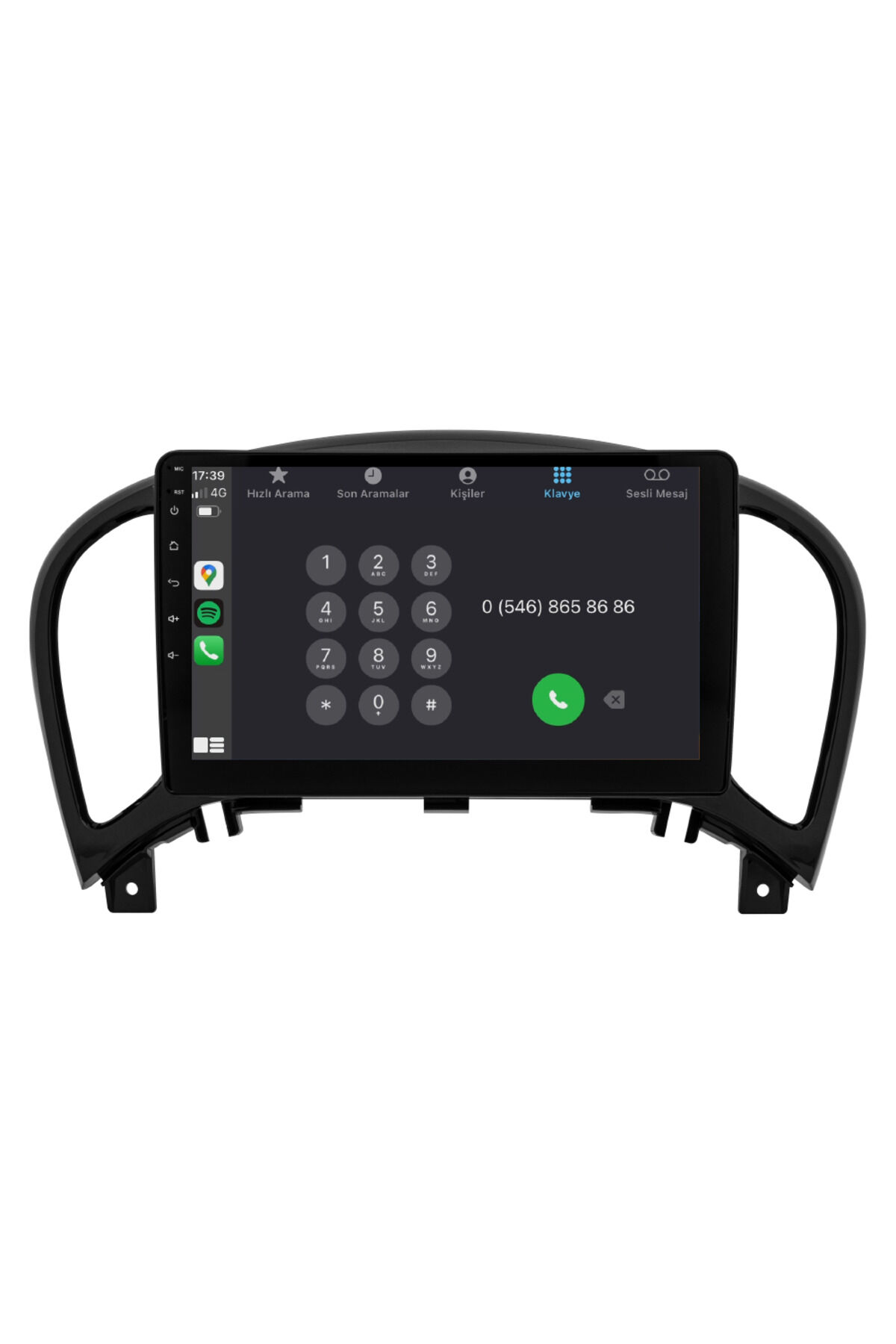 CARGARAJ Nissan Juke Android Multimedya Sistemi (2010-2021) | 4GB RAM, 64GB Hafıza, Bluetooth, Carplay & Android Auto Kamera Hediye!