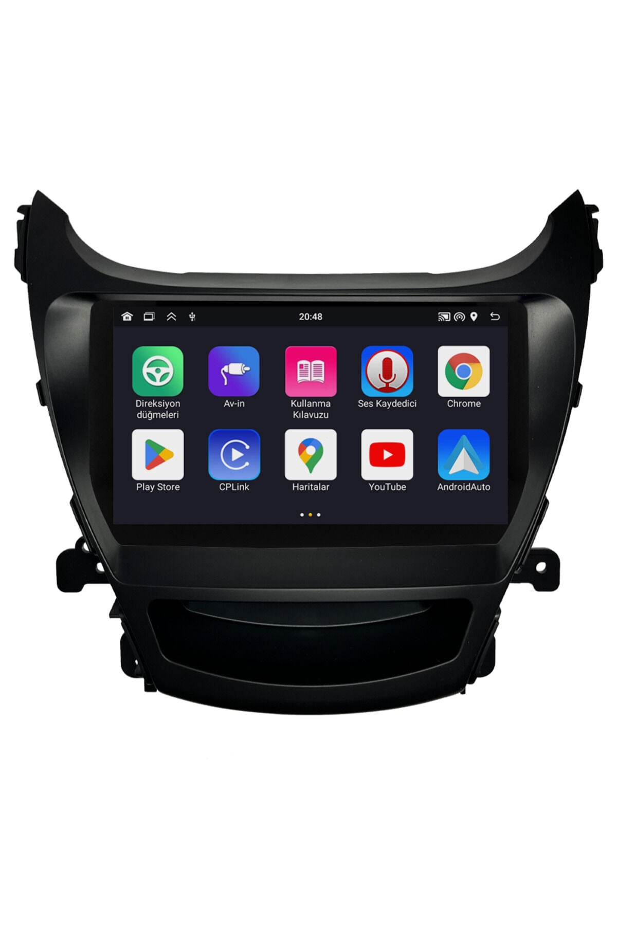 CARGARAJ Hyundai Elantra Android Multimedya Sistemi (2012-2014) | 4GB RAM, 64GB Hafıza, Bluetooth, Carplay & Android Auto Kamera Hediye!