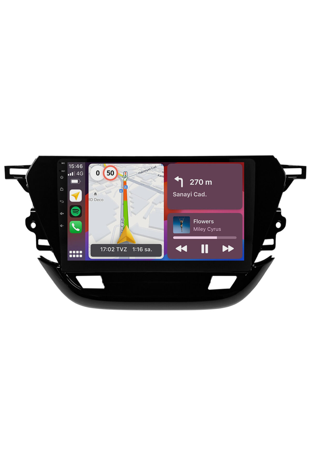 CARGARAJ Opel Corsa F Android Multimedya Sistemi (2019-2022) | 4GB RAM, 64GB Hafıza, Bluetooth, Carplay & Android Auto Kamera Hediye!