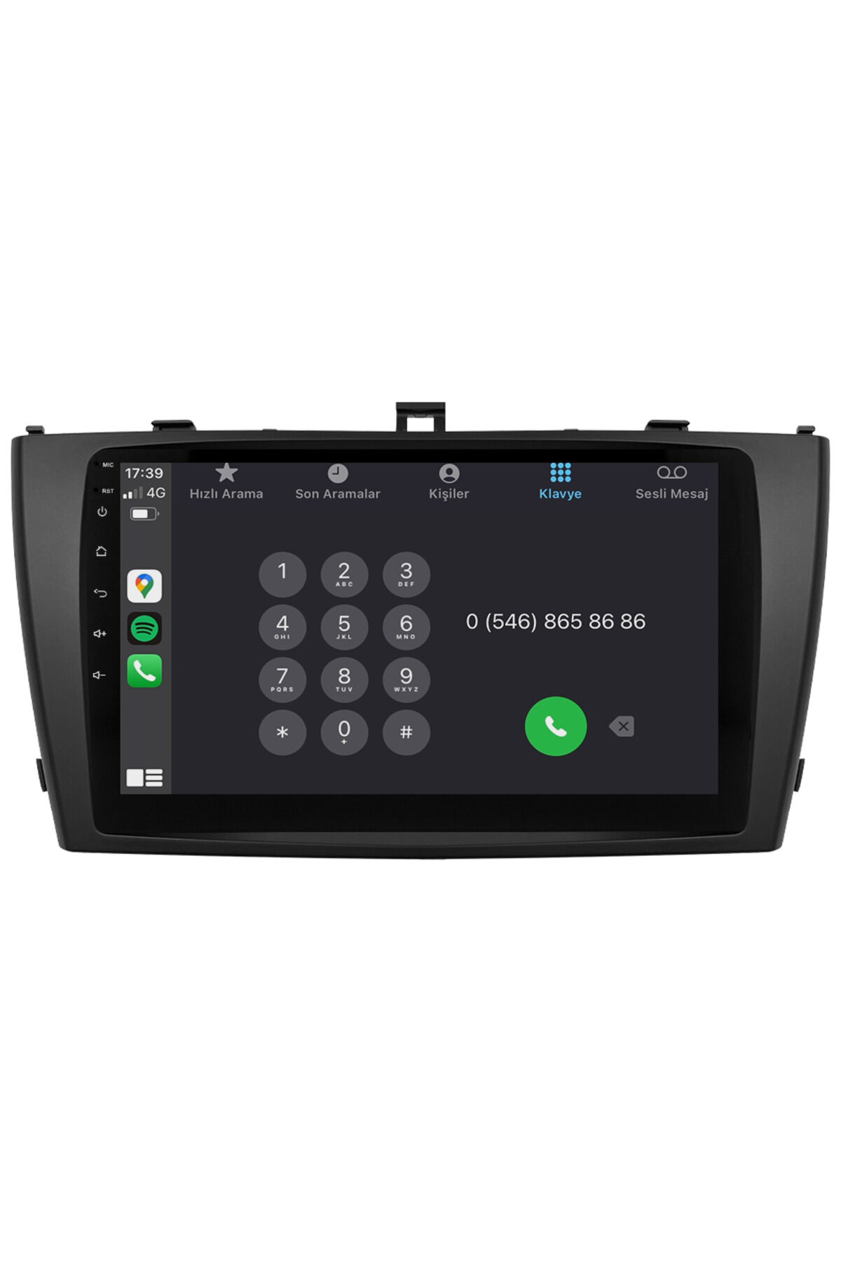 CARGARAJ Toyota Avensis Android Multimedya Sistemi (2010-2014) | 4GB RAM, 64GB Hafıza, Bluetooth, Carplay & Android Auto Kamera Hediye!
