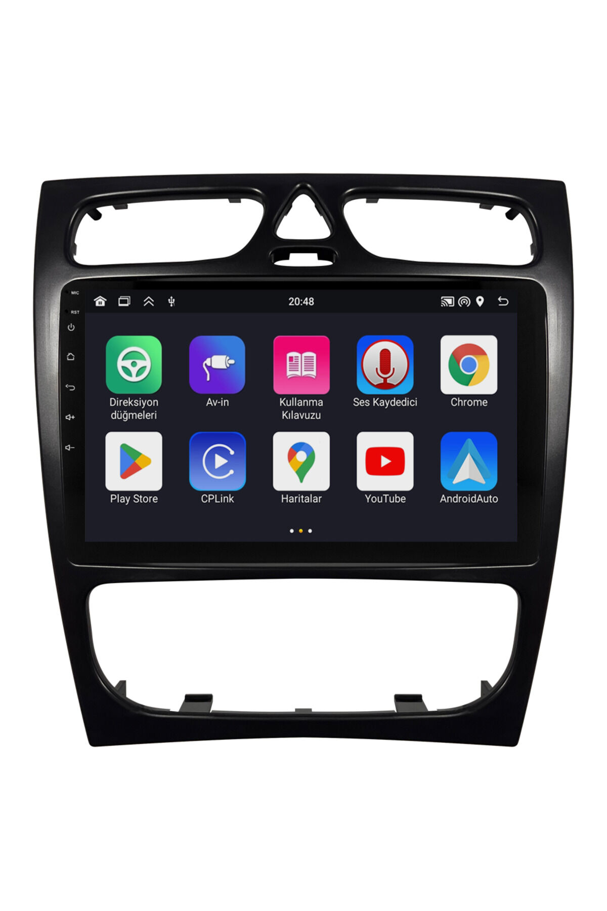 CARGARAJ Mercedes C Serisi W209 Android Multimedya Sistemi (2002-2006) | 8GB RAM, 64GB Hafıza, Bluetooth, Carplay & Android Auto Kamera Hediye!