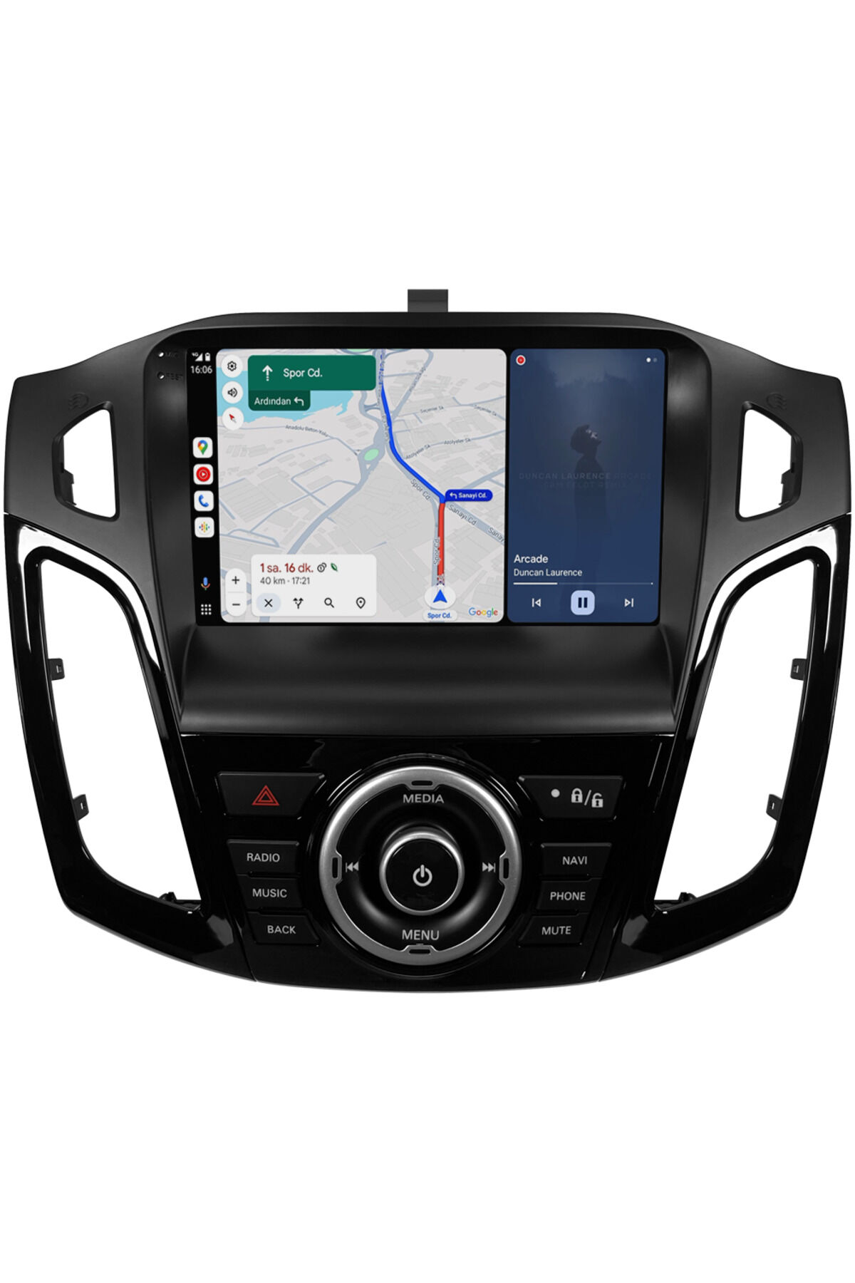 CARGARAJ Ford Focus Android Multimedya Sistemi (2012-2019) | 8GB RAM, 64GB Hafıza, Bluetooth, Carplay & Android Auto Kamera Hediye!
