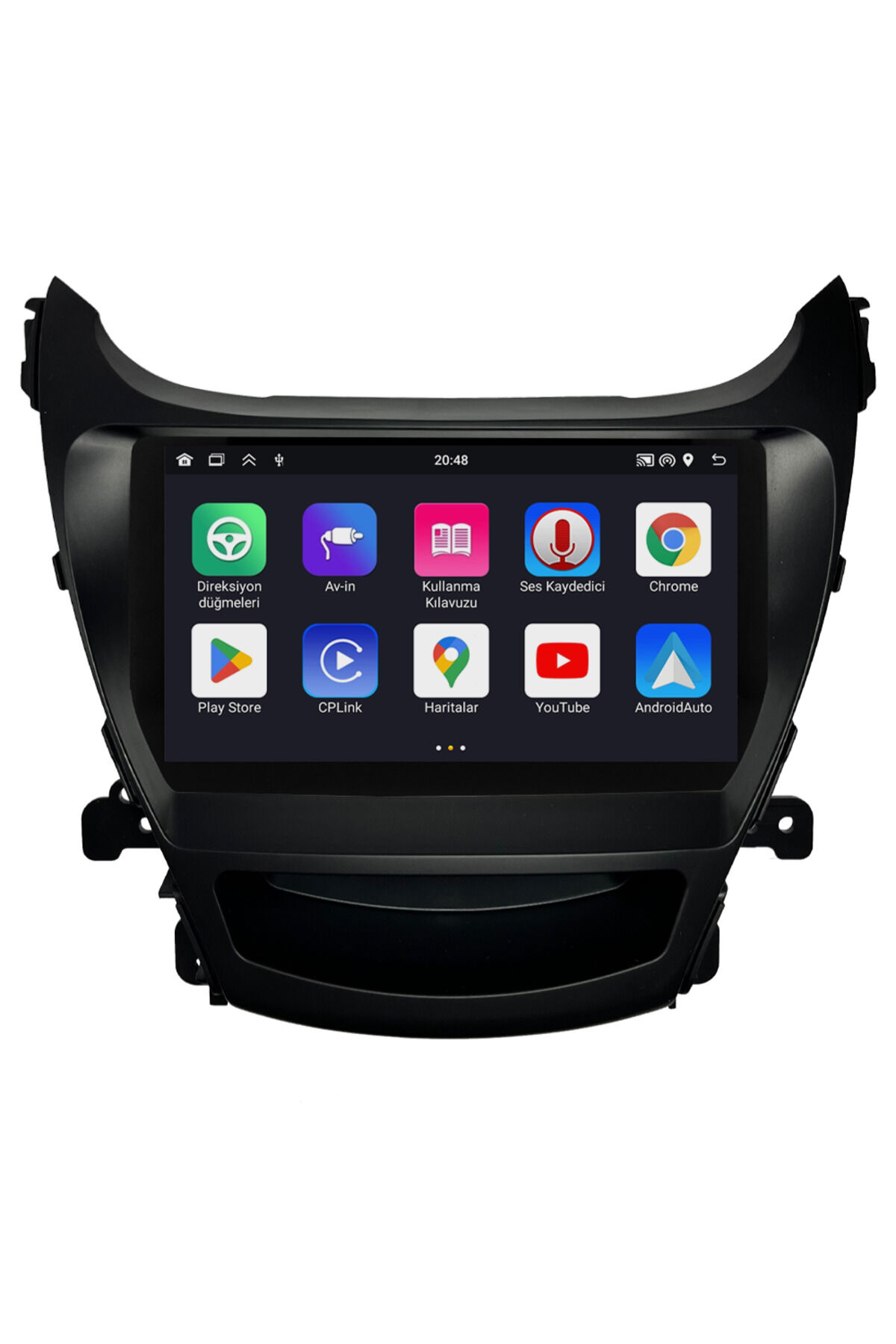 CARGARAJ Hyundai Elantra Android Multimedya Sistemi (2012-2014) | 8GB RAM, 64GB Hafıza, Bluetooth, Carplay & Android Auto Kamera Hediye!