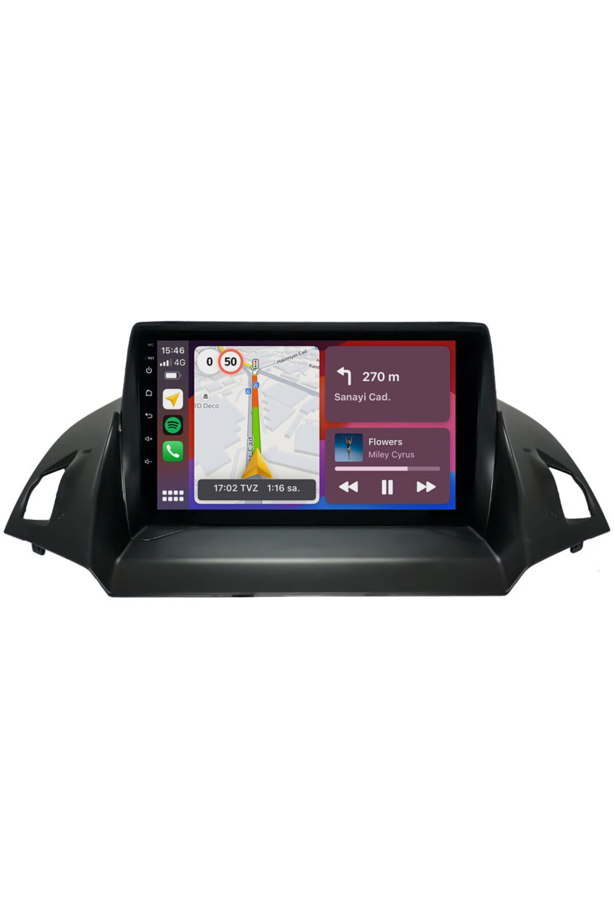CARGARAJ Ford Kuga Android Multimedya Sistemi (2014-2018) | 8GB RAM, 64GB Hafıza, Bluetooth, Carplay & Android Auto Kamera Hediye!