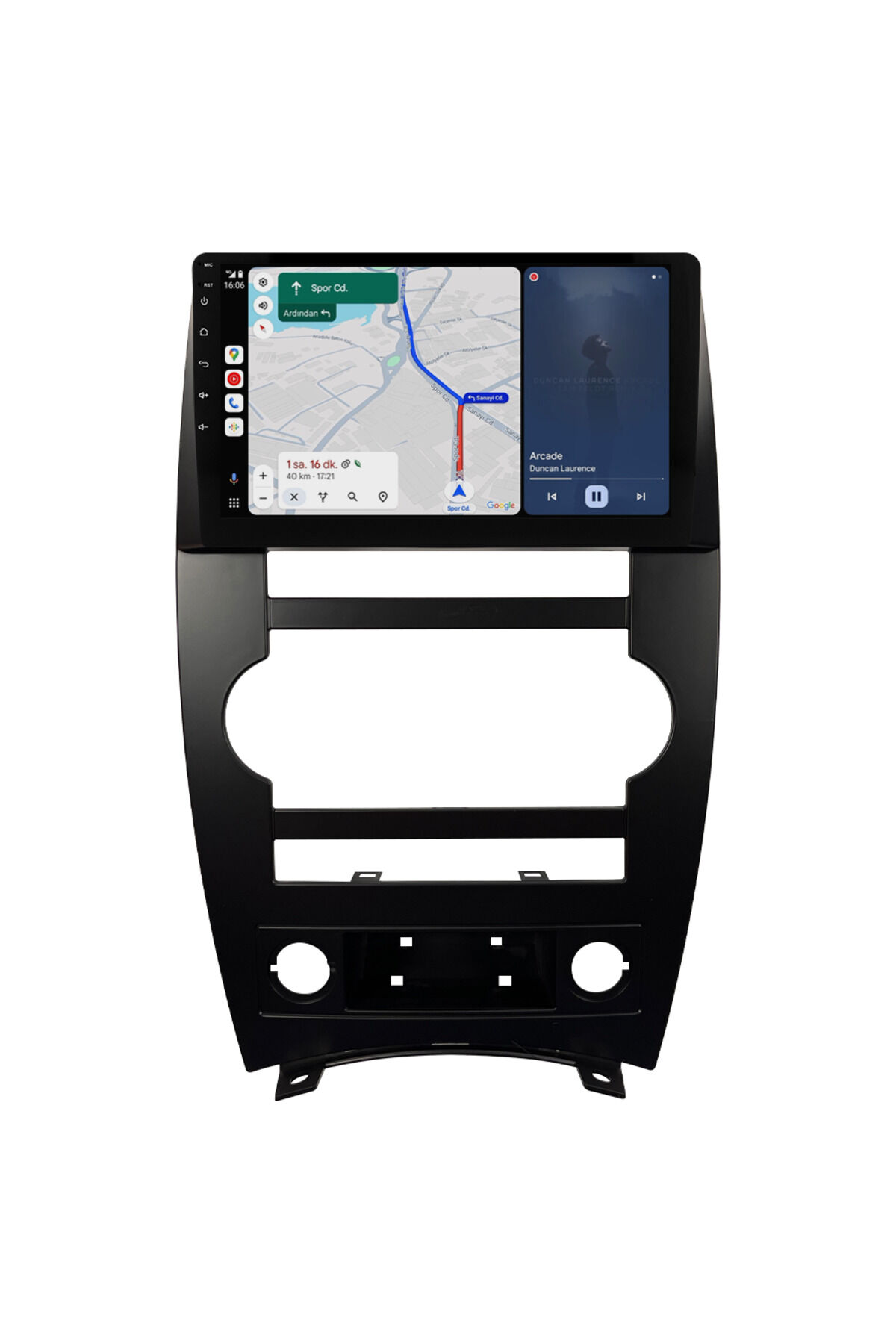 CARGARAJ Jeep Comender Android Multimedya Sistemi (2007-2008) | 4GB RAM, 64GB Hafıza, Bluetooth, Carplay & Android Auto Kamera Hediye!