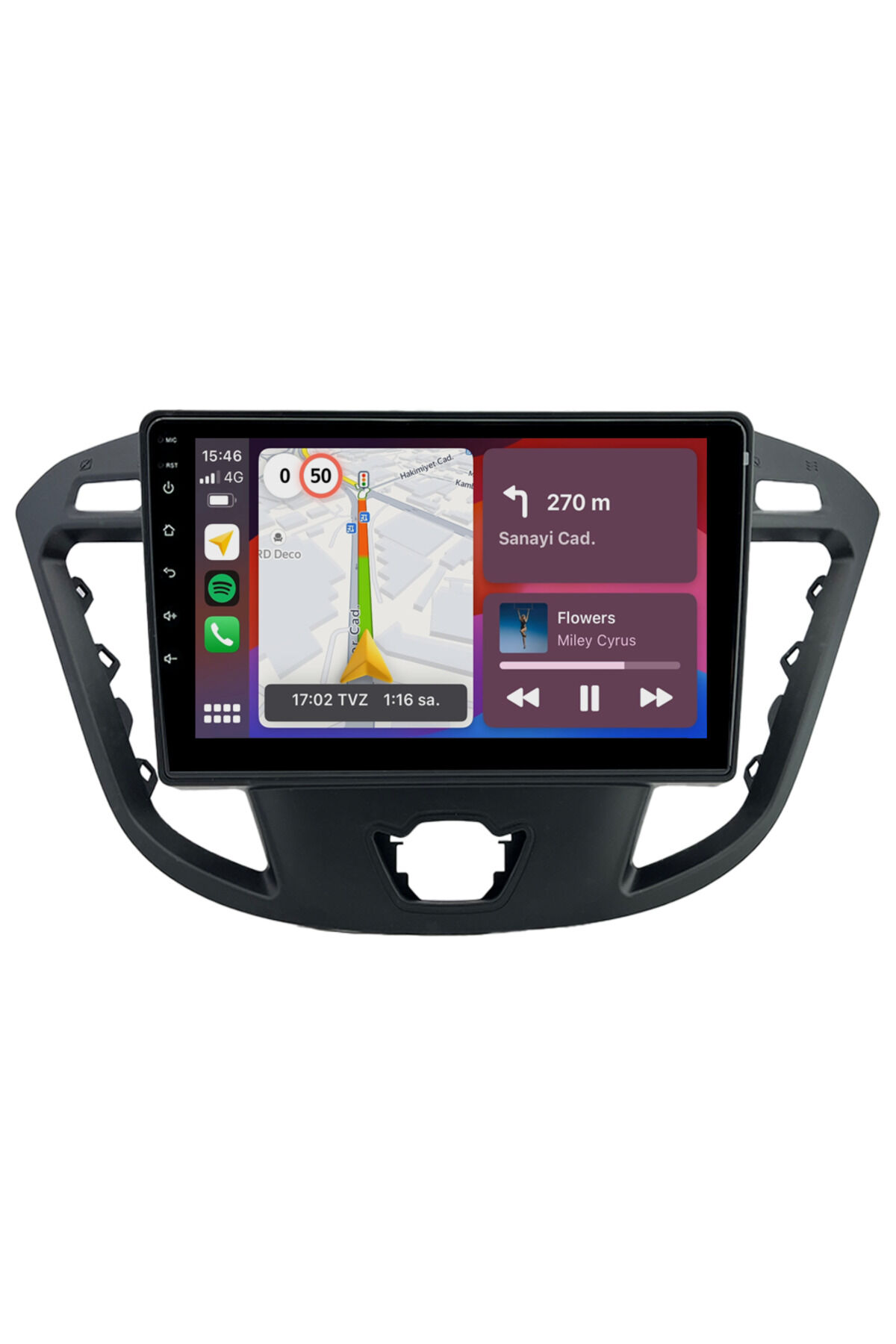 CARGARAJ Ford Custom Android Multimedya Sistemi (2015-2018) | 8GB RAM, 64GB Hafıza, Bluetooth, Carplay & Android Auto Kamera Hediye!