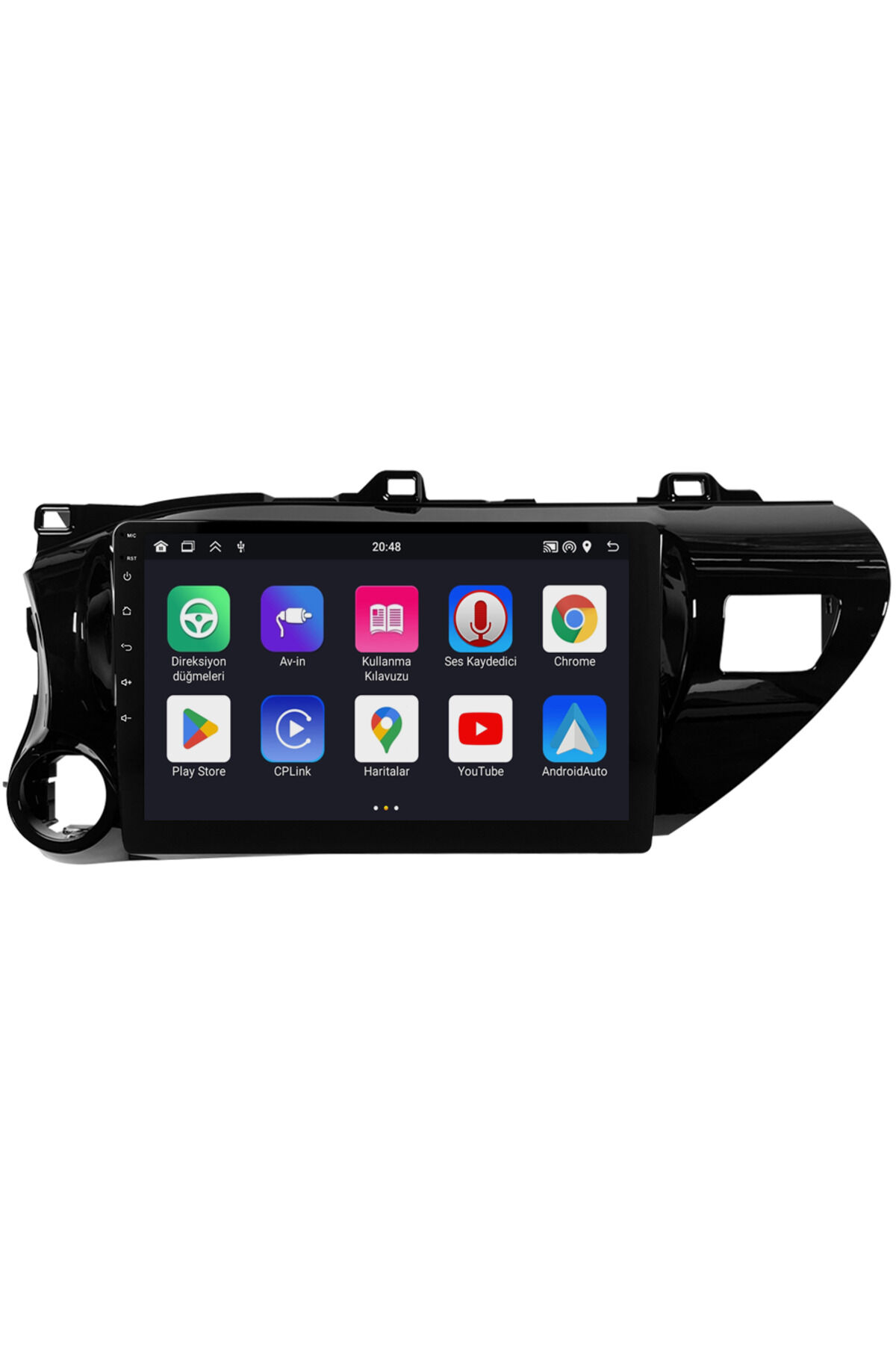CARGARAJ Toyota Hilux Android Multimedya Sistemi (2017-2024) | 8GB RAM, 64GB Hafıza, Bluetooth, Carplay & Android Auto Kamera Hediye!