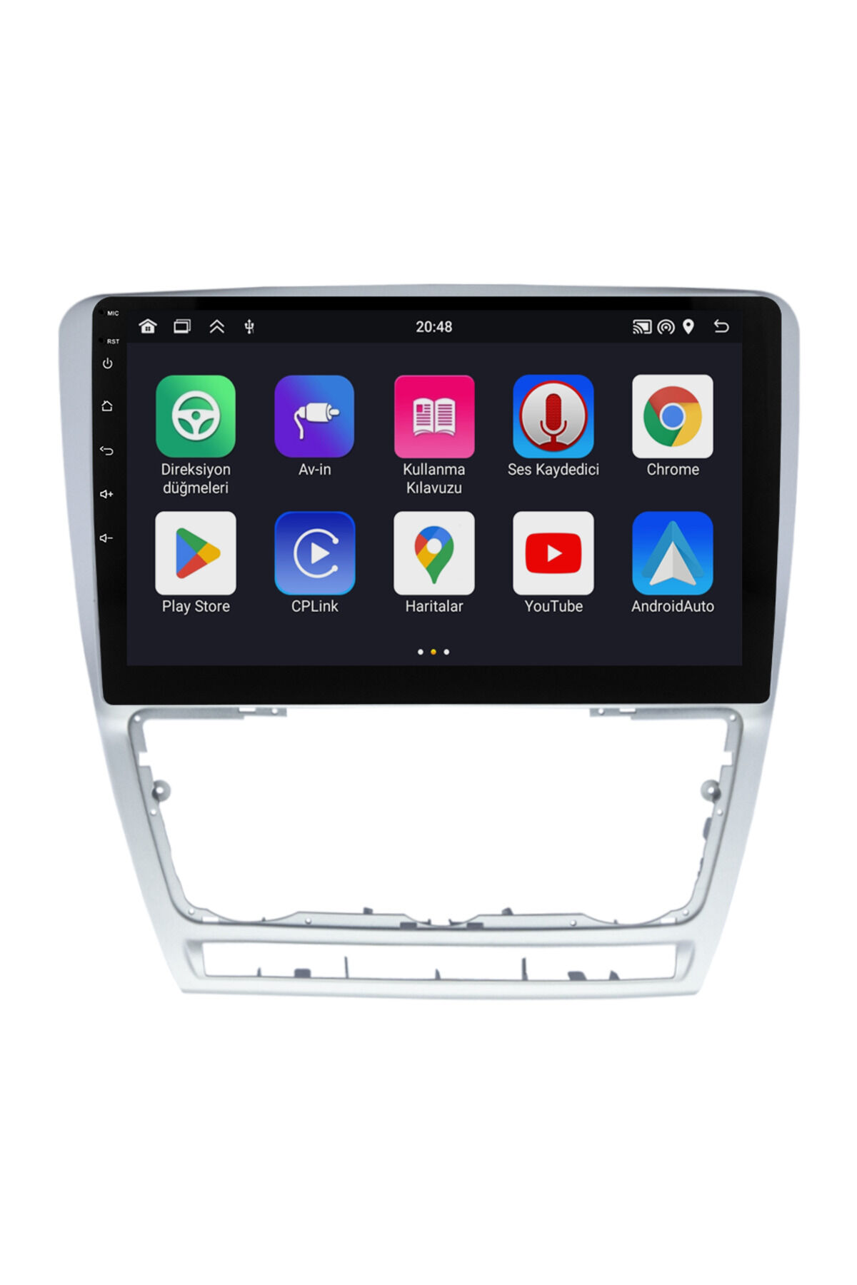 CARGARAJ Skoda Octavia Android Multimedya Sistemi (2008-2012) | 8GB RAM, 64GB Hafıza, Bluetooth, Carplay & Android Auto Kamera Hediye!