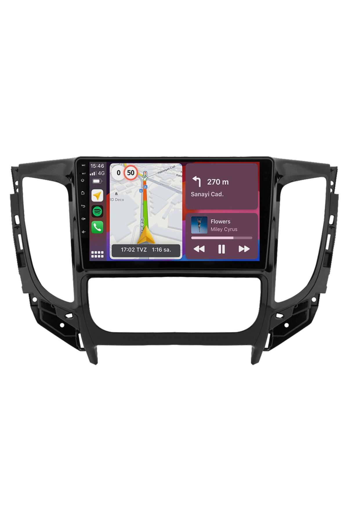 CARGARAJ Mitsubishi L200 Android Multimedya Sistemi (2015-2019) | 4GB RAM, 64GB Hafıza, Bluetooth, Carplay & Android Auto Kamera Hediye!