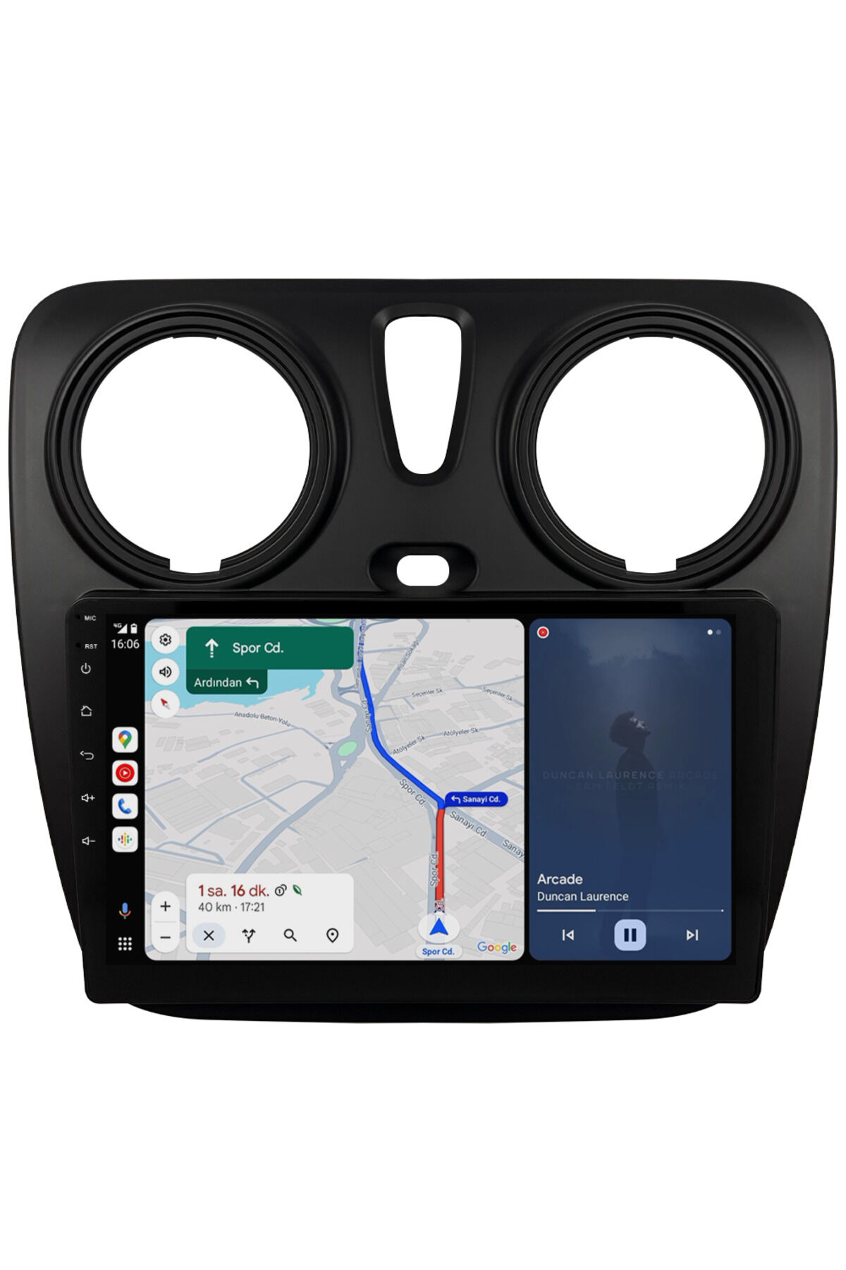 CARGARAJ Dacia Dokker Android Multimedya Sistemi (2013-2020) | 4GB RAM, 64GB Hafıza, Bluetooth, Carplay & Android Auto Kamera Hediye!