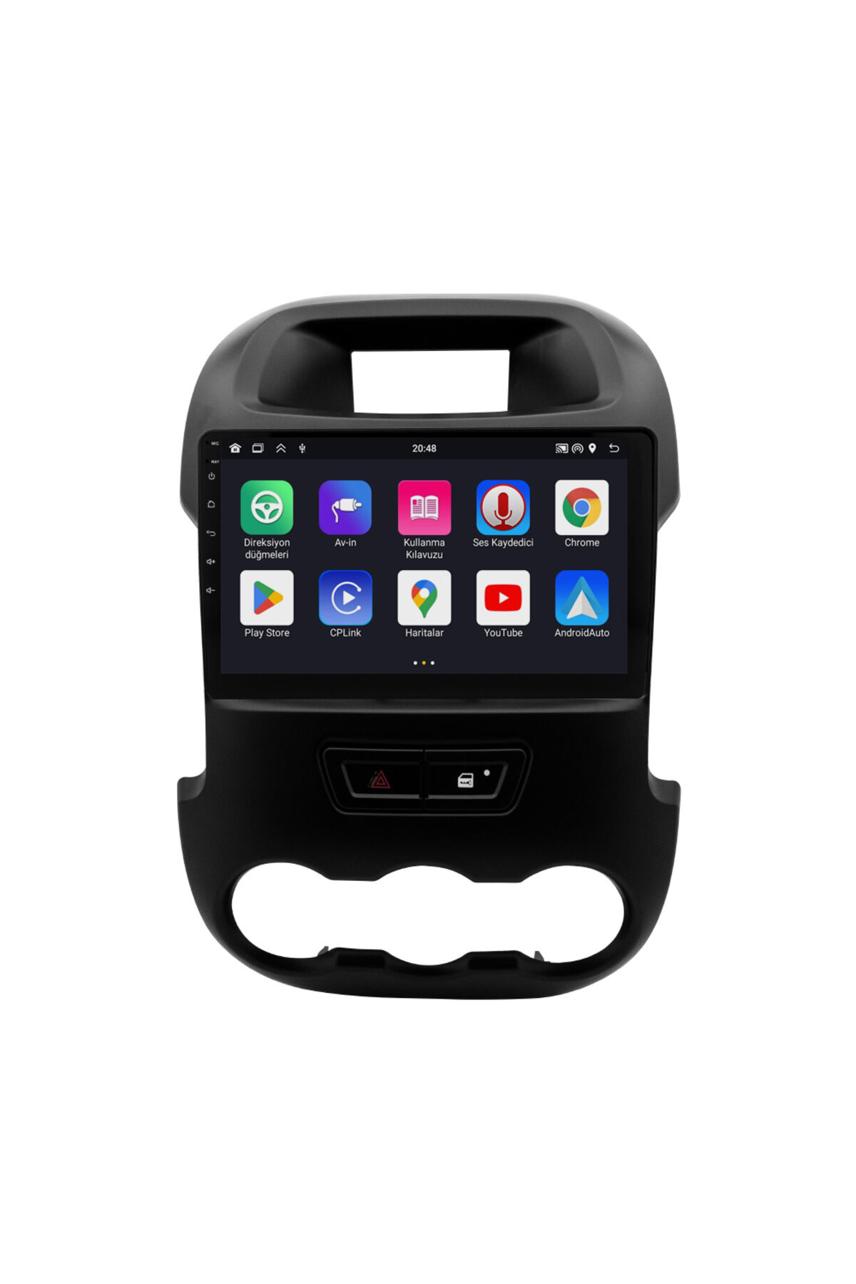 CARGARAJ Ford Ranger Android Multimedya Sistemi (2012-2015) | 4GB RAM, 64GB Hafıza, Bluetooth, Carplay & Android Auto Kamera Hediye!