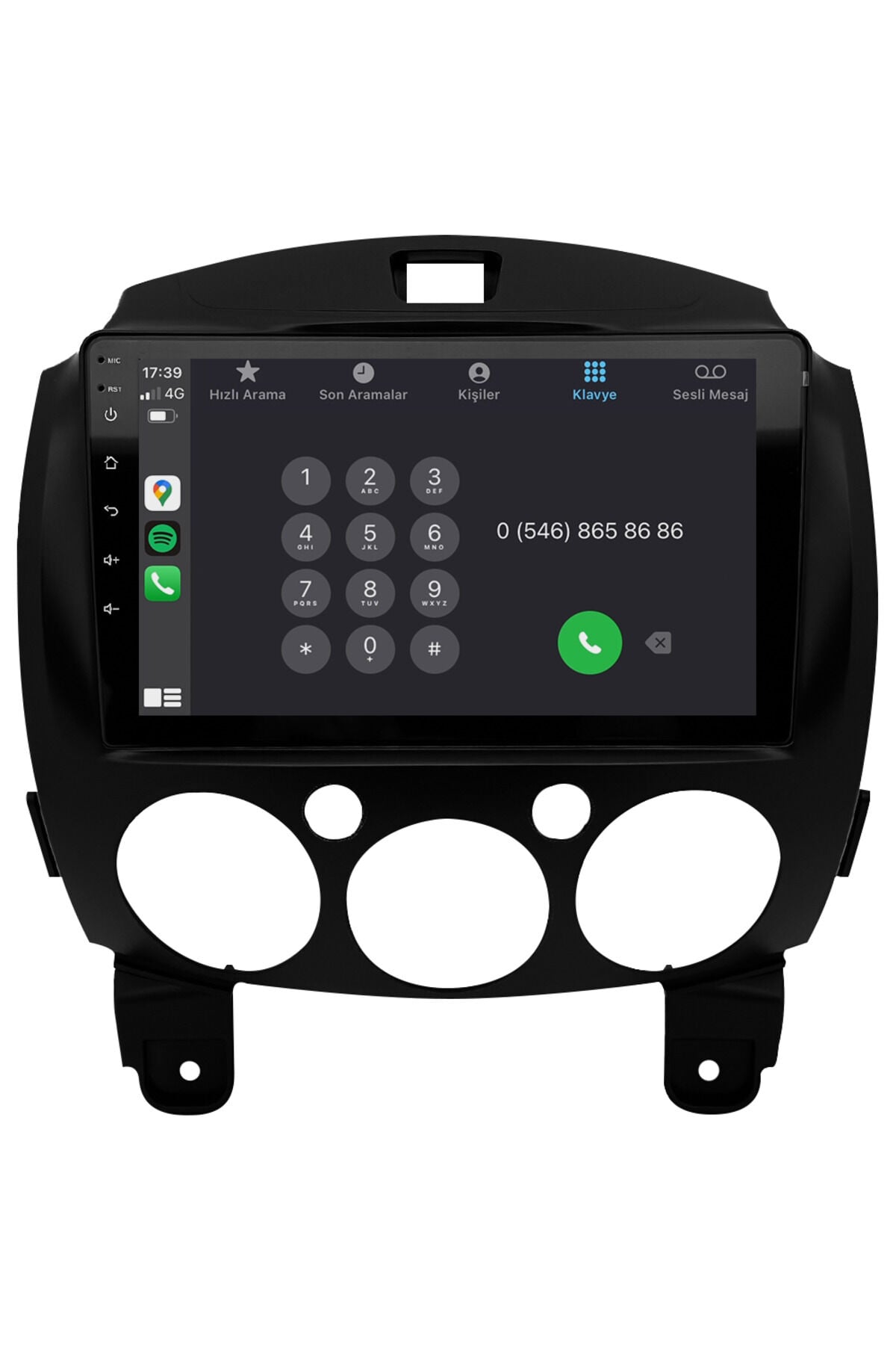 CARGARAJ Mazda 2 Android Multimedya Sistemi (2008-2011) | 4GB RAM, 64GB Hafıza, Bluetooth, Carplay & Android Auto Kamera Hediye!