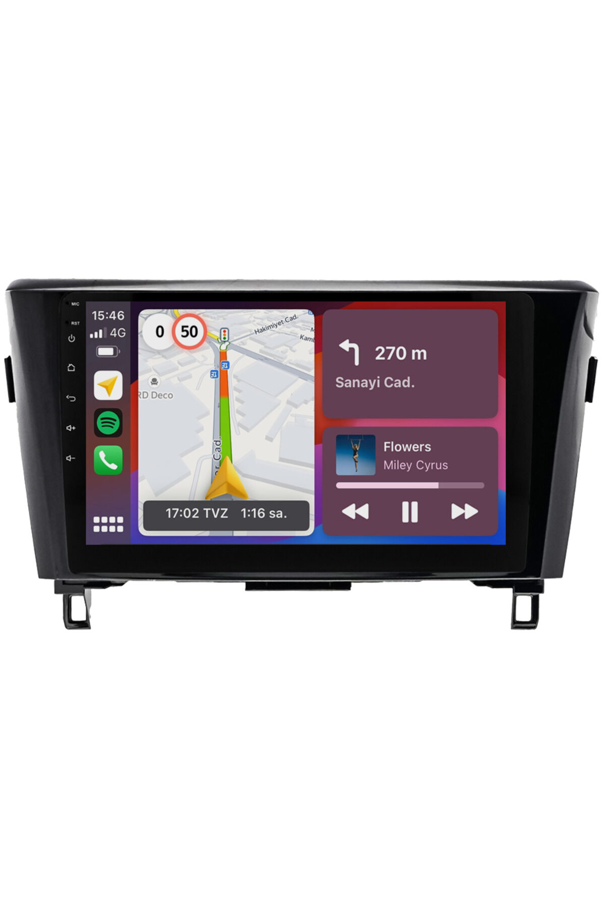 CARGARAJ Nissan X-Trail Android Multimedya Sistemi (2014-2020) | 4GB RAM, 64GB Hafıza, Bluetooth, Carplay & Android Auto Kamera Hediye!
