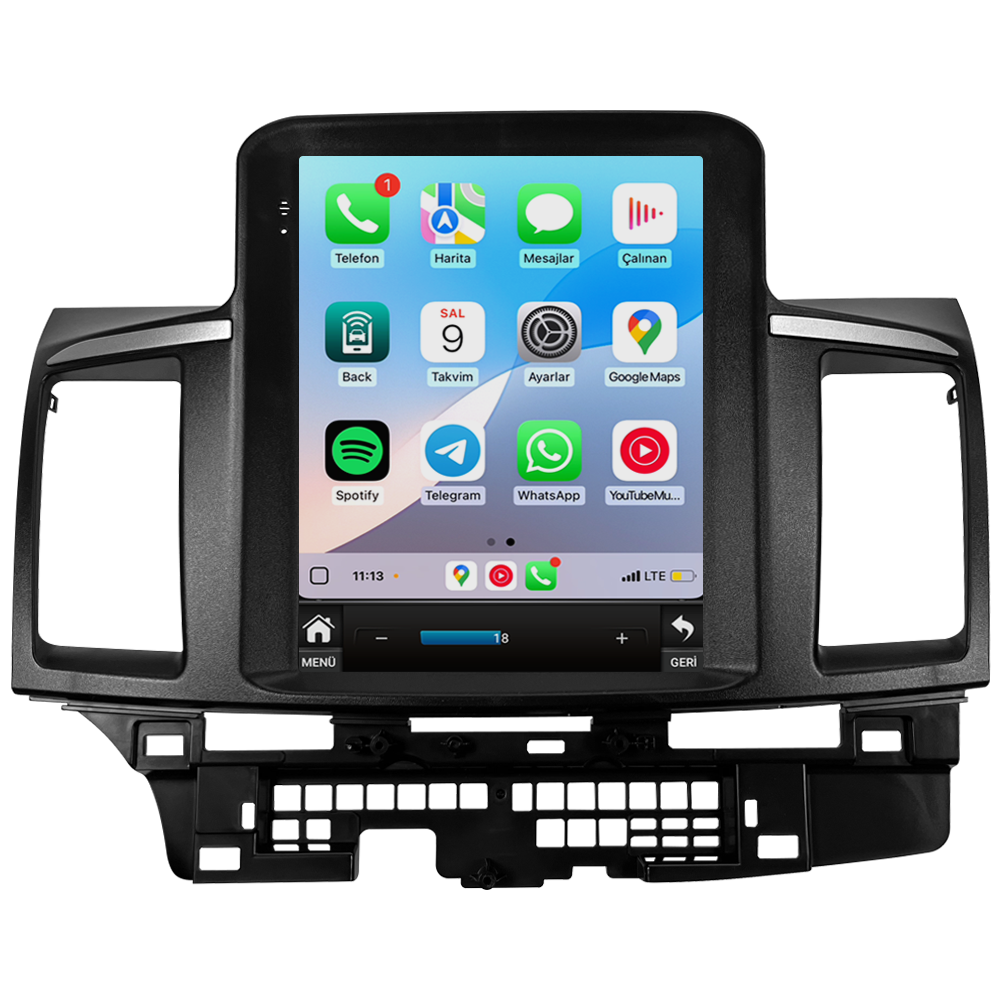 Clarion GL-300W Mitsubishi Lancer (2008-2019) Tesla Ekran Android Araç Multimedya Sistemi | 8 Çekirdek, 4GB RAM, 64GB Hafıza, Bluetooth