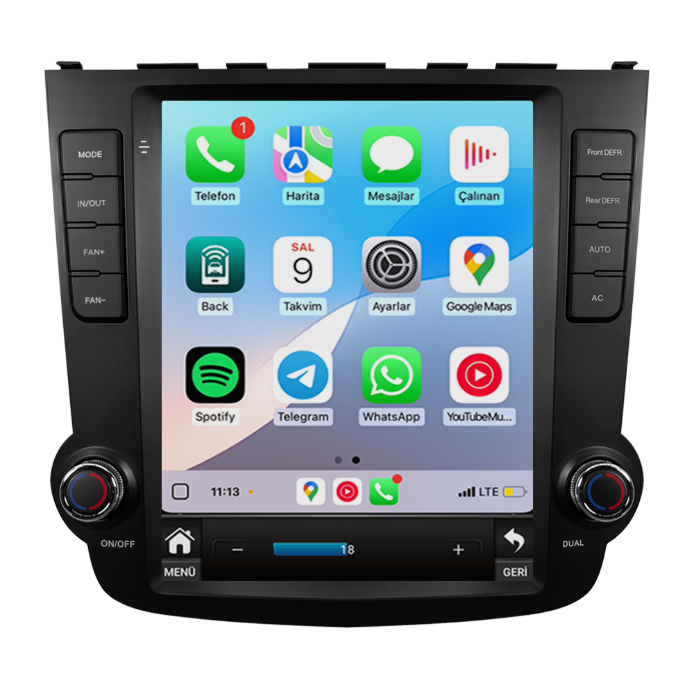 Clarion GL-300W Honda CRV (2007-2011) Tesla Ekran Android Araç Multimedya Sistemi | 8 Çekirdek, 4GB RAM, 64GB Hafıza, Bluetooth