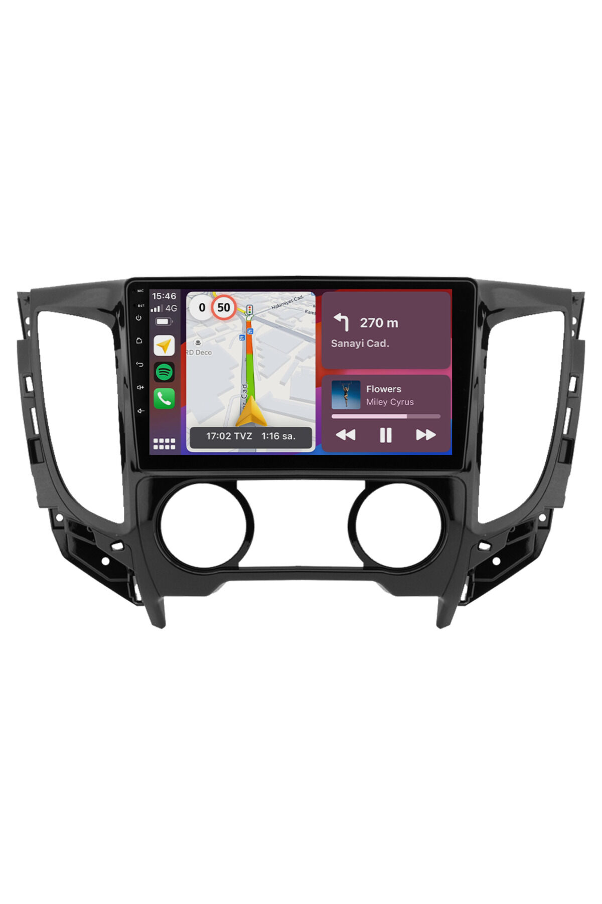 CARGARAJ Mitsubishi L200 Android Multimedya Sistemi (2015-2019) | 4GB RAM, 64GB Hafıza, Bluetooth, Carplay & Android Auto Kamera Hediye!